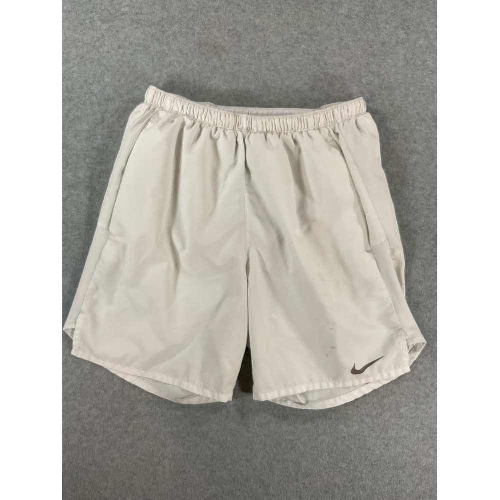 Nike Dri-FIT Running Shorts Mens Small Gray 7 Inch Inseam Mesh Panels 2713